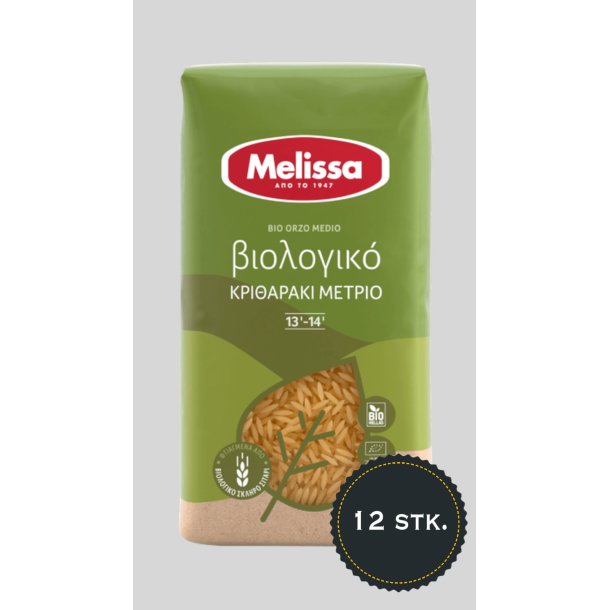 kologisk orzo medium Melissa (kritharaki/ risoni) 500g X 12