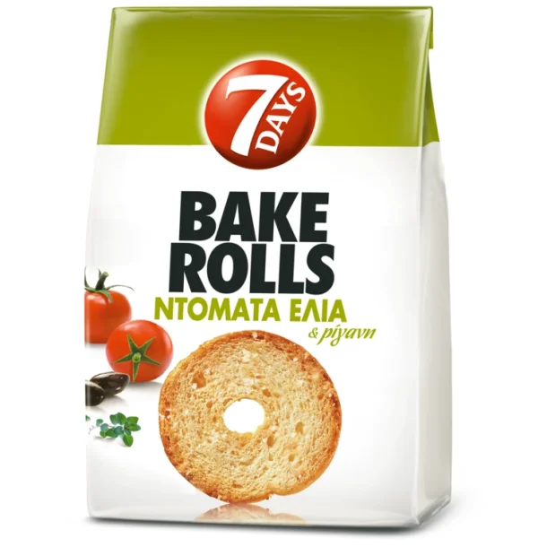 7days bake rolls tomat og oliven, 150g
