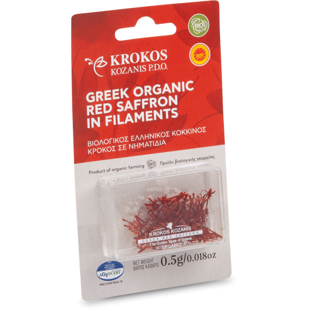 kologisk grsk safran (Krokos Kozanis P.D.O) 0,5g