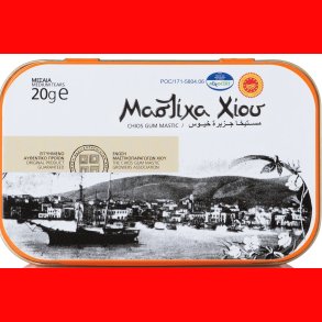 Chios mastic, medium PDO (Mastiha/ Mastik) 20 g (metal boks)