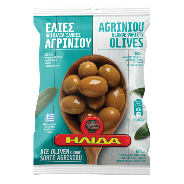 Ilida Agriniou blonde oliven med sten 250 g