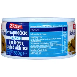 Dolmadakia (fyldte vinblade med ris) 280g