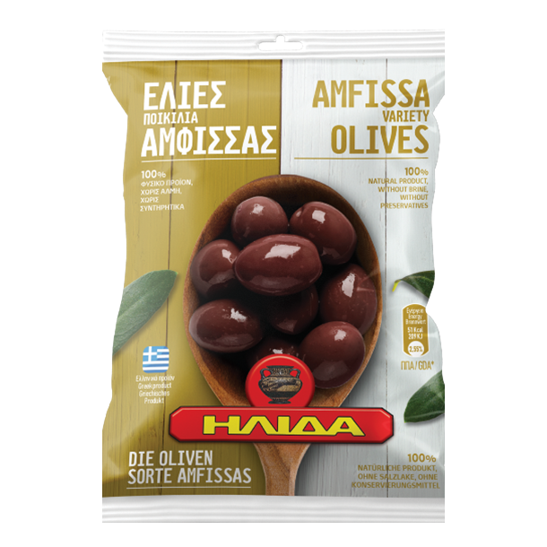 Ilida Amfissa sorte oliven med sten 250 g
