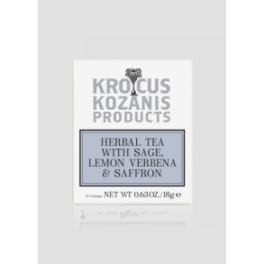 Grsk kologisk te med safran, salvie og citron verbena 18g (1,8g X 10 breve)
