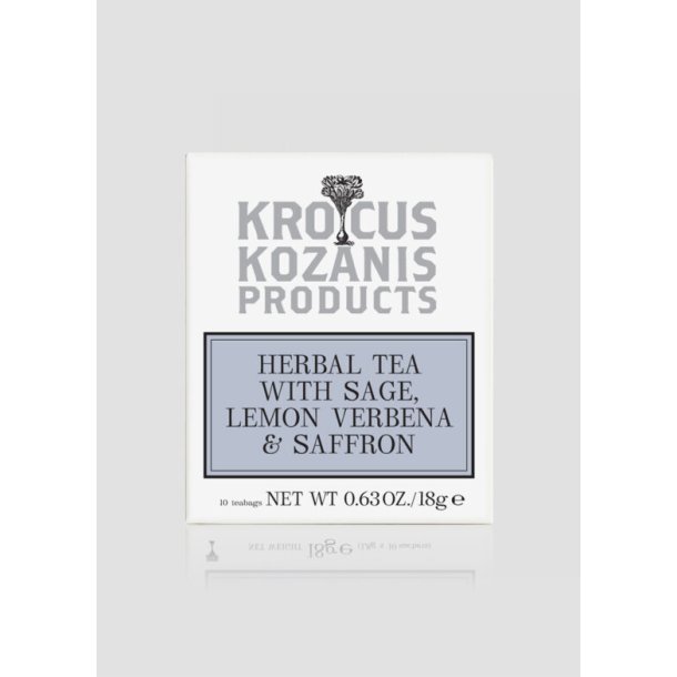 Grsk kologisk te med safran, salvie og citron verbena 18g (1,8g X 10 breve)
