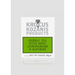 Grsk kologisk te med safran, pebermynte og citrongrs 18g (1,8g X 10 breve)