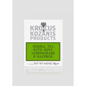 Grsk kologisk te med safran, pebermynte og citrongrs 18g (1,8g X 10 breve)