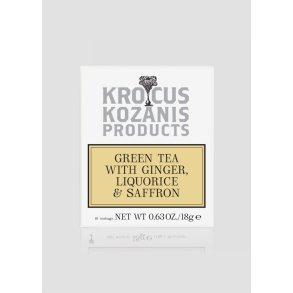 Grsk kologisk grn te med safran, ingefar og lakrids18g (1,8g X 10 breve)
