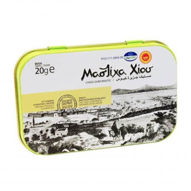 Chios mastic, small PDO (Mastiha/ Mastik) 20 g (metal boks)
