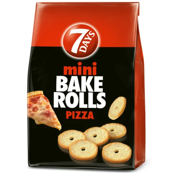 7days bake rolls mini pizza  150g