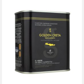 Billede af en 0,5 liters dunk med ekstra jomfru olivenolie fra Kreta